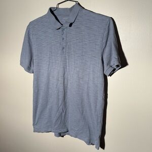 Vince Slub Polo in Light Blue